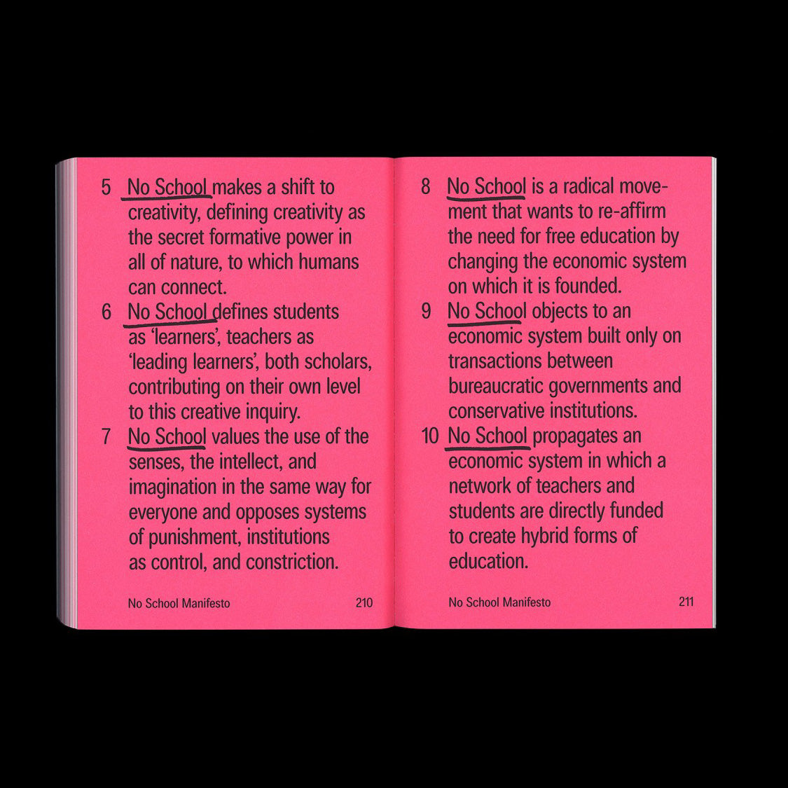 No School Manifesto: A Movement of Creative Education