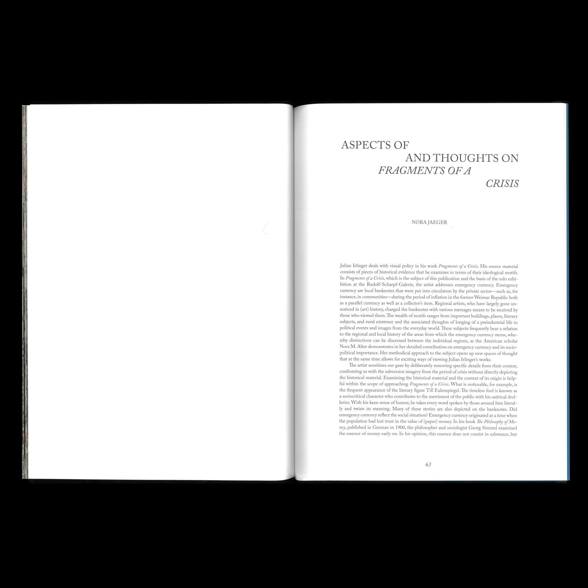 Fragments of a Crisis - Julian Irlinger