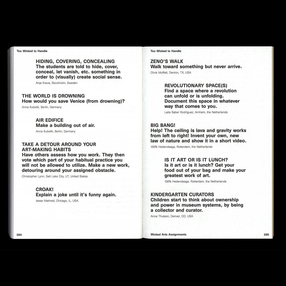 Wicked Arts Assignments: Practising Creativity in Contemporary Arts Education