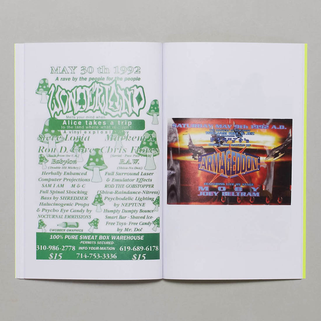 Los Angeles Rave Flyers 1991 - 1994