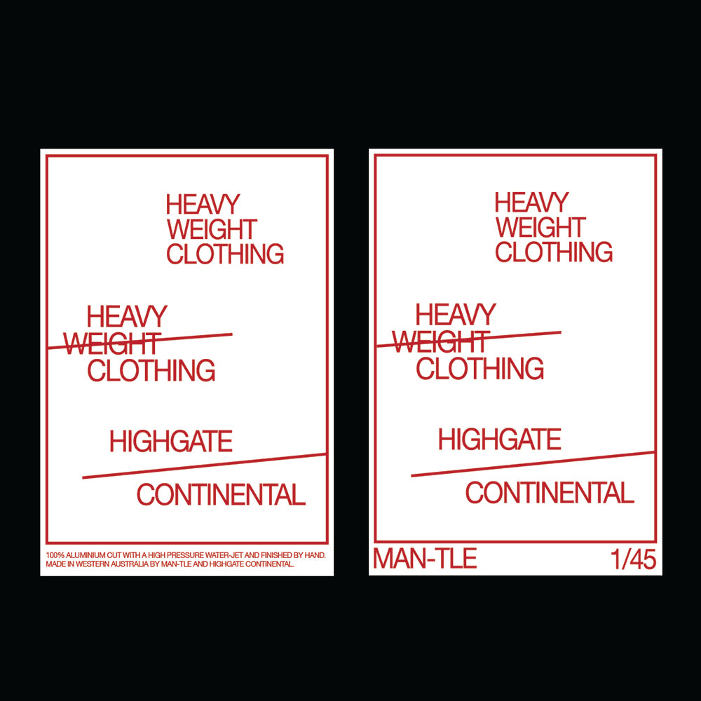 Heavy Weight Clothing / Highgate Continental 45 Adapter