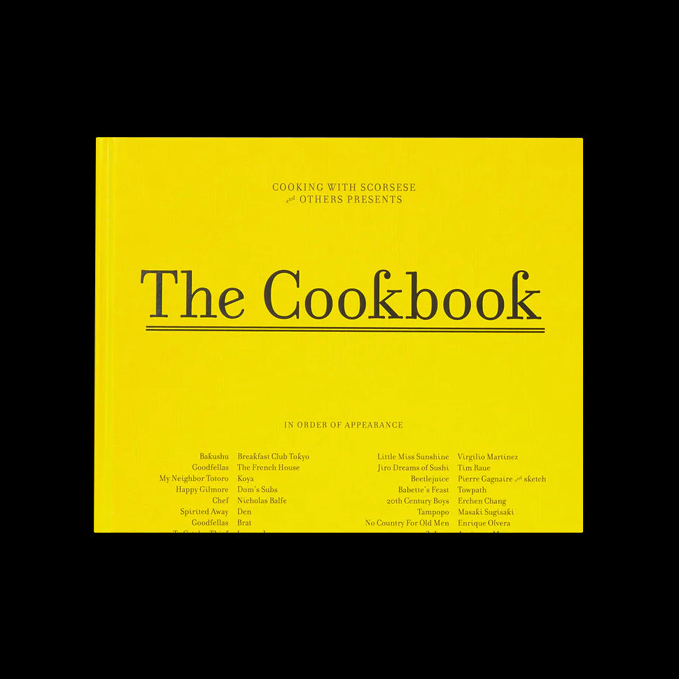 Cooking With Scorsese: The Cookbook