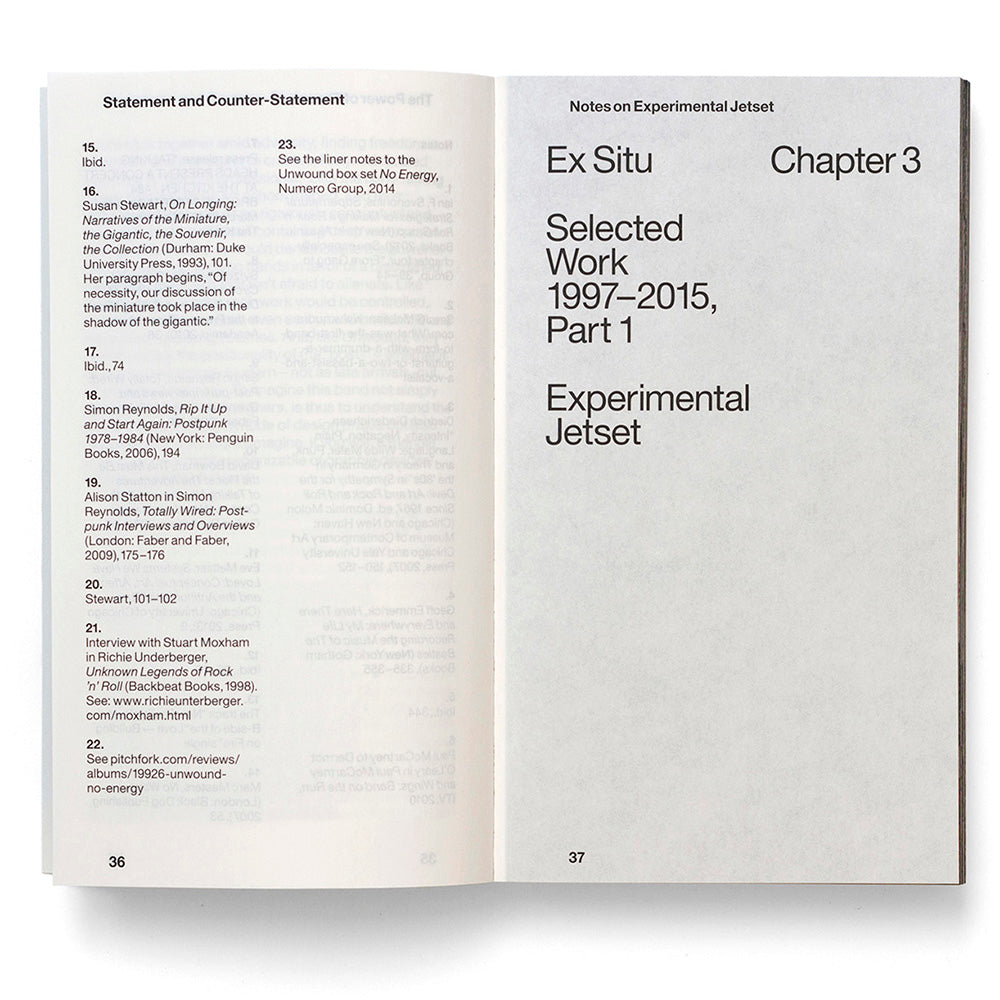 Statement and Counter-Statement - Notes on Experimental Jetset